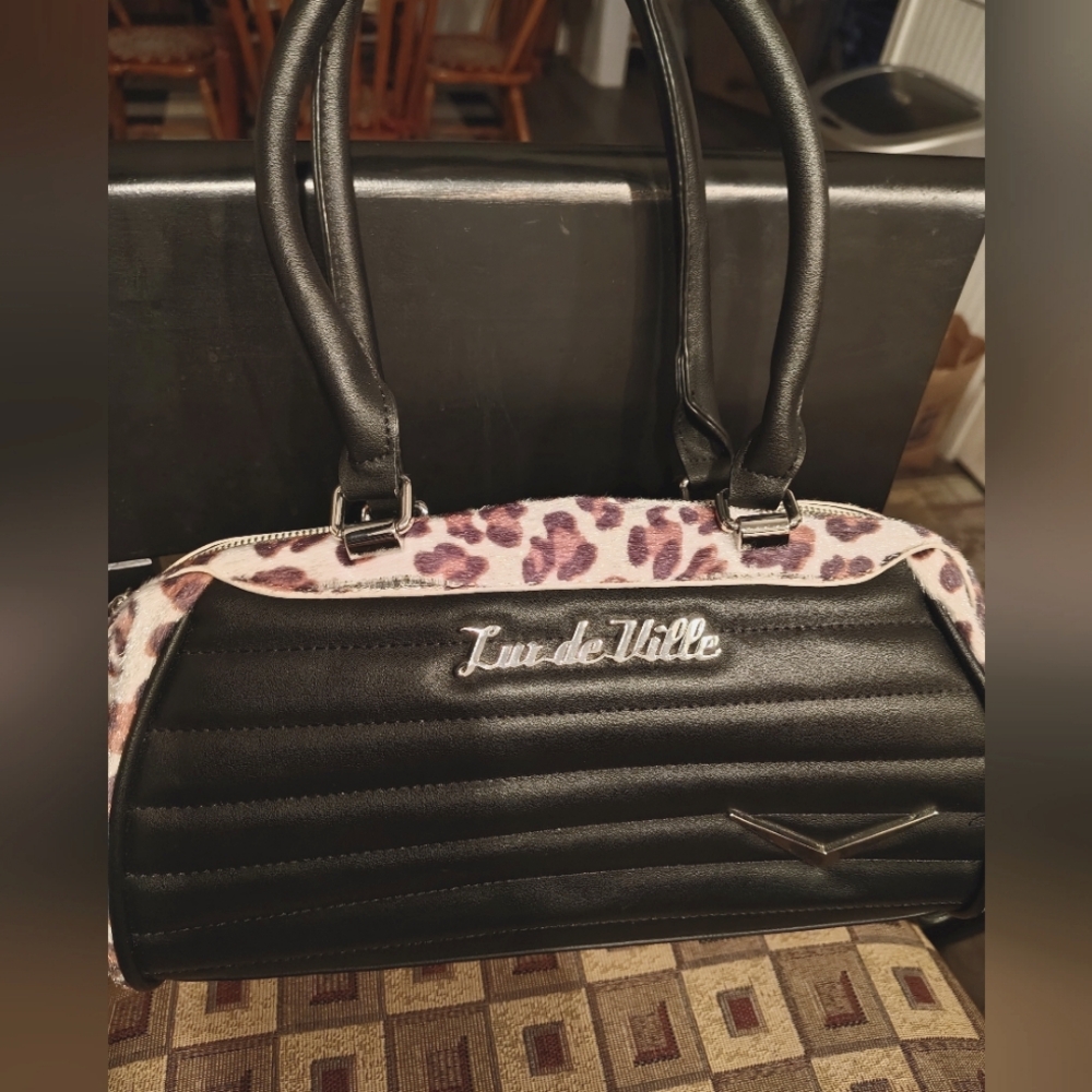 Lux De Ville Leopard Print Bag
